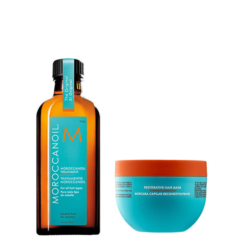 Moroccanoil Restorative Mask & Original Treatment Bundle