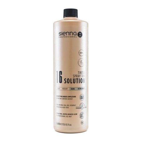 Sienna X Tinted Spray Tan Solution, 16% 1 Litre