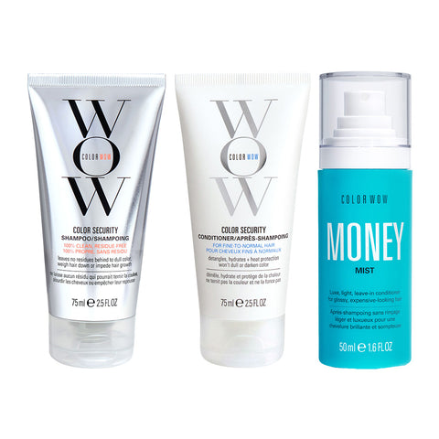 Color Wow Mini Trio Kit - Shampoo + Conditioner + Money Mist