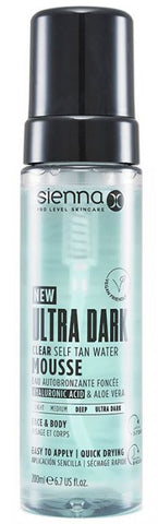Sienna X Ultra Dark Clear Self Tan Water Mousse 200ml