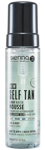 Sienna X Clear Self Tan Water Mousse 200ml